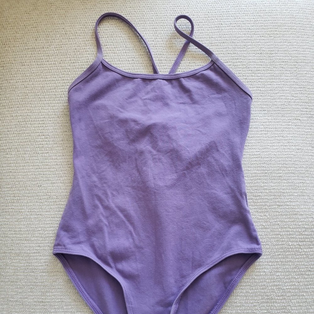 Lavendar Leotard with Strappy Back - Natalie - Child Large